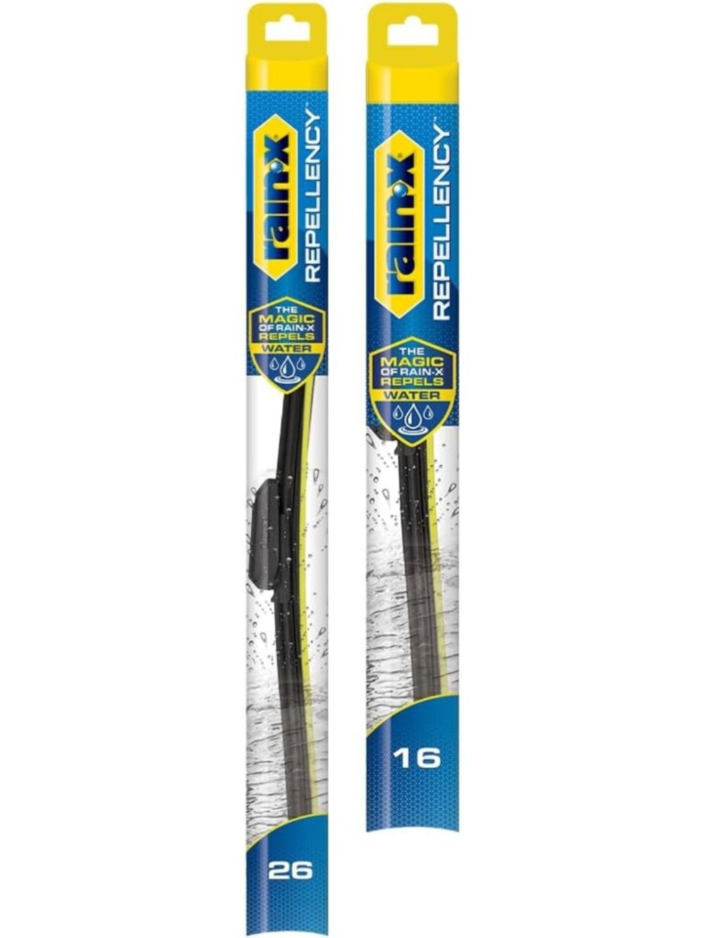 26" & 16" All-Weather Streak-Free Windshield Wiper Blades with Water Repellency